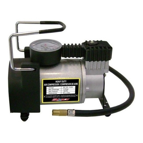 Compresor de aire mini eléctrico portátil Calgary HD-023 12V - 13.5V plateado/negro