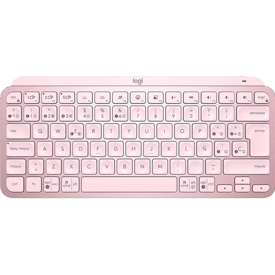 Teclado Bluetooth Logitech Master Series Mx Keys Mini Amv Color del teclado Rosa Idioma Español