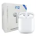 Auriculares Bluetooth I12 Touch Tws 5.0 versión inalámbrica color blanco luz LED