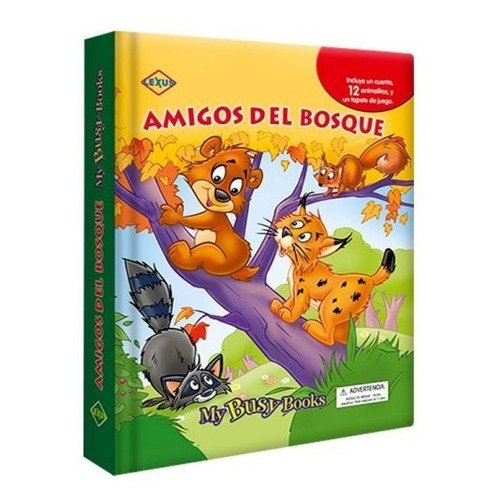 Libro Didáctico Amigos Del Bosque + 12 Figuras