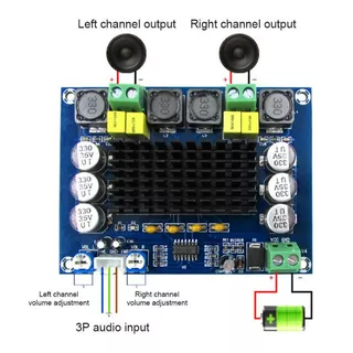 Modulo Amplificador De Audio 2 X 120w  Tpa3116d2  