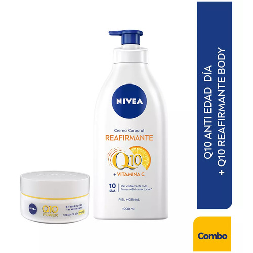 Combo Nivea Q10 Body 1000ml + Q10 Anti Edad Dia