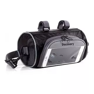 Porta Objetos Bicicleta Discovery Bolso Estuche Auriculares Color Negro