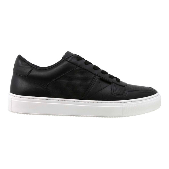 Tenis Swissbrand De Piel Olten 290 Negro Hombre