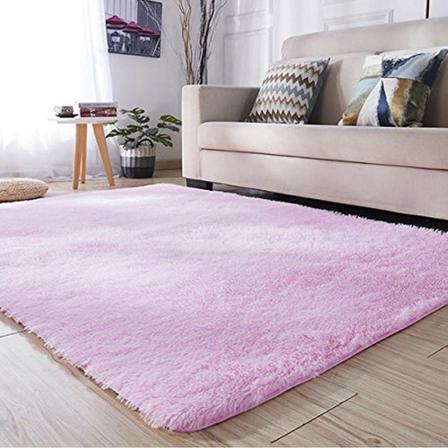 Alfombra Living Shaggy Europa Baby Pink, 100 x 140 Cm, Costa Oro