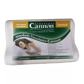 Almohada Inteligente Viscoelastica Cervical Cannon 60x40 Cm!