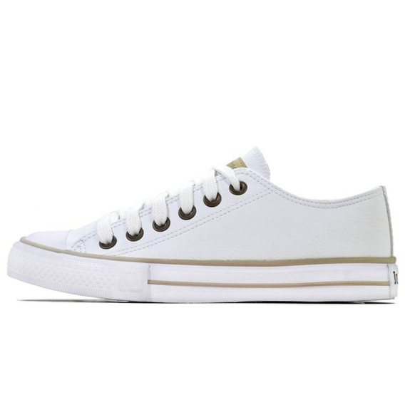 Zapatilla John Foos Eco Cuero Blanco Baja 182 All Night