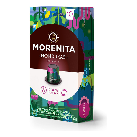 Cápsulas Café La Morenita Honduras X 10 Un - Para Nespresso