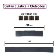Kit Cinta Elástica Para Eletrodo + Eletrodos Adesivos 5x5'