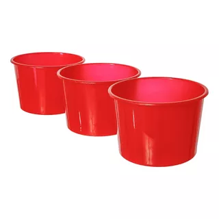 Baldinho De Pipoca 1,5lt - 50 Unidades - Vermelho