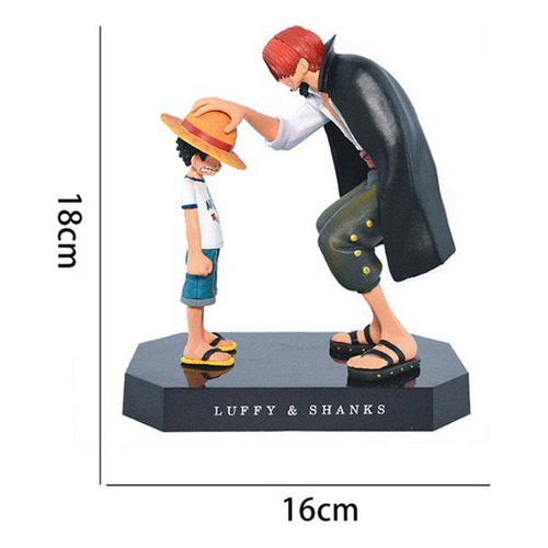 Figura de acción Boneco One Piece, Shanks E Luffy, 18 cm