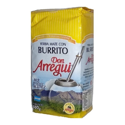 Don Arregui burrito yerba mate 500g