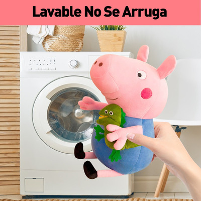 Kit De Peluches Peppa Pig Y George Mamá Y Papá Cerdito 4pcs