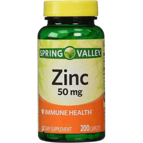 Zinc 50mg 200 Tabletas Premium Alta Potencia Inmunidad Salud Sabor Sin sabor