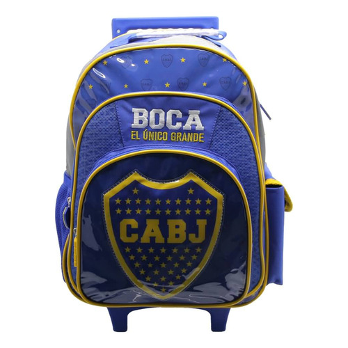 Mochila Boca Jr 16 Pulgadas C/carro Cresko Bo386