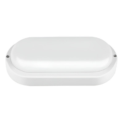 Tortuga Lampara Aplique Oval Iluminacion Led 18w Blanca Pc