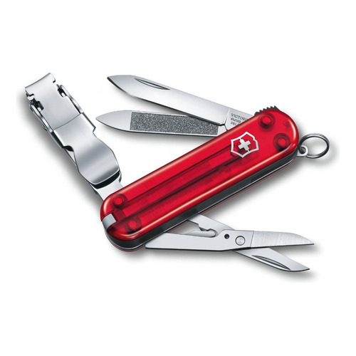 Cortapluma Victorinox Nailclip 580 0.6463.3 Color Rojo Con 8 Herramientas