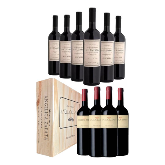 Vino Angélica Malbec + Dv Catena Malbec Malbec Caja X10 U 