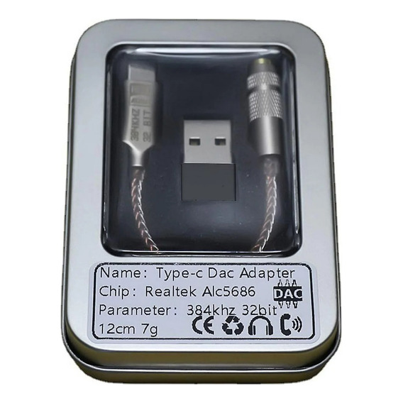 Dac Amp. Audífonos Usb-c 3.5mm Alc5686 Para Samsung Iphone15