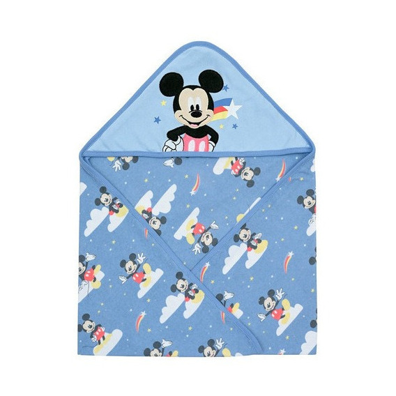 Toalla Capucha Bambino  Mickey Estrella Fugaz Azul