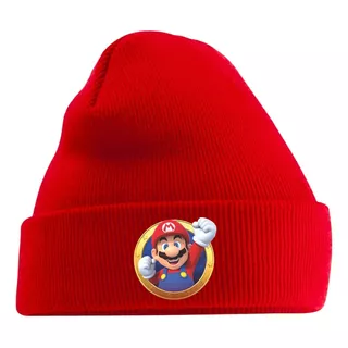 Gorro De Lana Unisex Diseño Mario