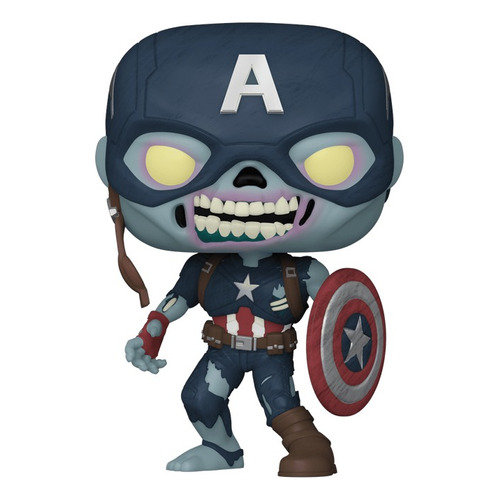 Figura De Accion Del Capitan America Zombie  De Marvel Funko Pop