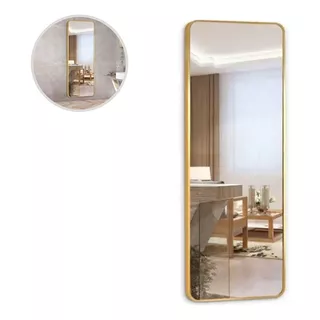 Espelho Grande Tendencia Decoração Para Diversos Ambientes Moldura Dourado