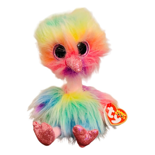 Peluche Ty Asha The Beanie Boos Collection Color Arcoiris