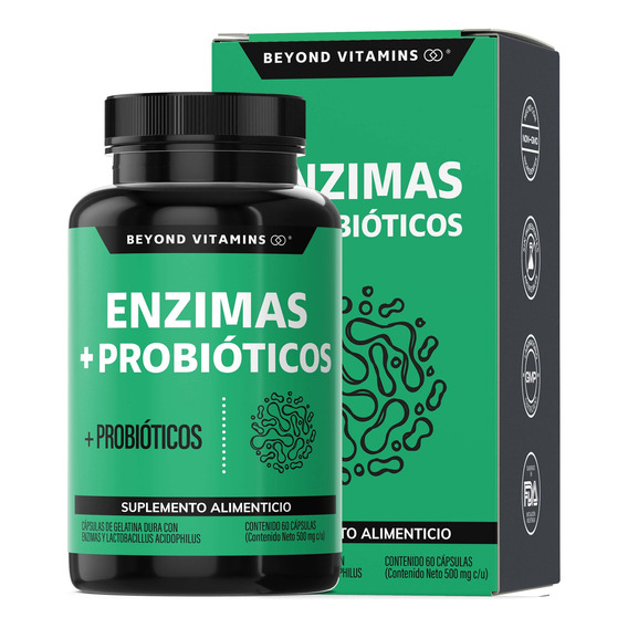 Enzimas Digestivas + Probióticos - Suplemento Alimenticio