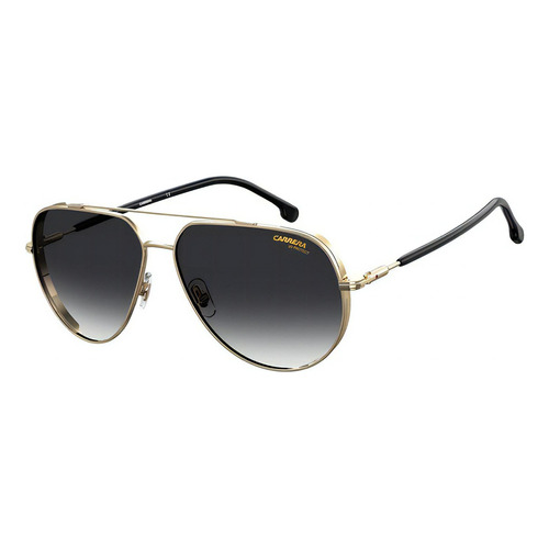Gafas Carrera 221/s doradas y negras, doradas, individuales, lentes Mascu de color negro