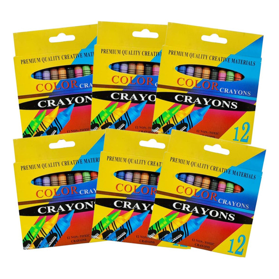 240 Crayolas Colores Mayoreo Premio Cajita 12 Piezas Color Surtidos
