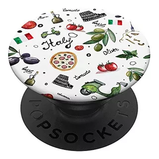 Italia Pop Socket Lindo Viaje Novedad Pizza Roma Regalo