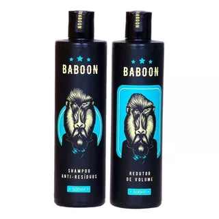 Kit Shampoo + Progressiva Profissional Baboon Redutor Volume