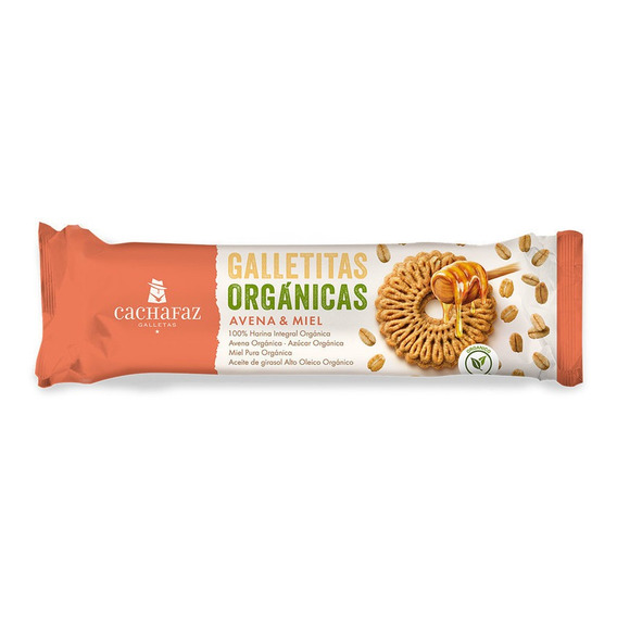 Galletitas Organicas De Avena Y Miel Cachafaz 170g