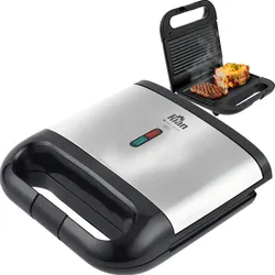 Sanduicheira Grill 110v Kian Inox Com Preto Elétrica 750w, Seu Mixto Quente Ultra Rápido, E Outros Petiscos
