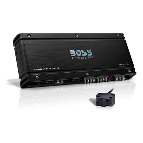 Amplificador Boss 2400w 0x4600 Led 4 Canales Clase A Color Negro