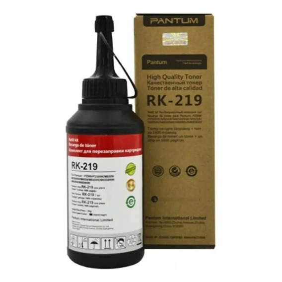 Kit De Recarga Original Pantum Rk-219 P2509 M6509 1600 Pag.