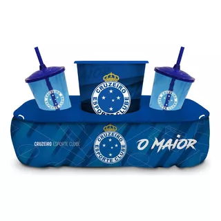Almofada De Pipoca 2 Copos Canudo + Balde Netflix Cruzeiro