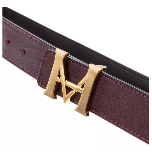 Belt casual monograma doble faz 3.5 vino negro Cinturón Hombre -  mariohernandezus