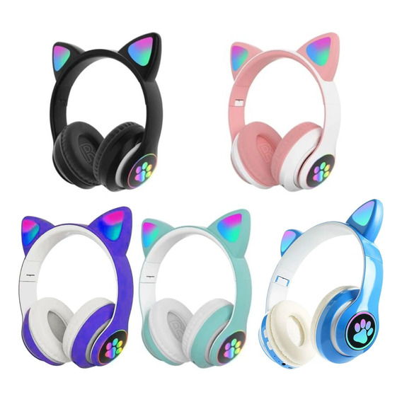 Auricular Bluetooth Gato Huella Inalambrico Niño Niña Regalo