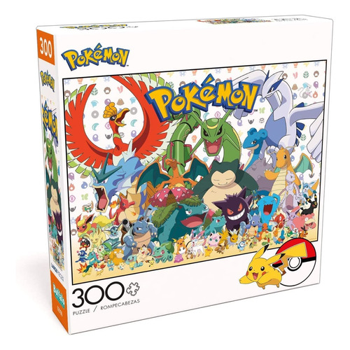 Pokemon Pikachu Eevee Rompecabezas 300 Pz Grandes Nintendo