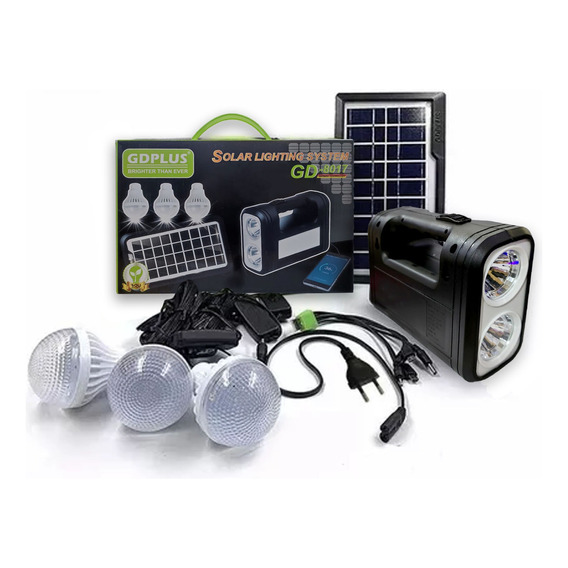 Kit  Ampolletas Solar Emergencia Camping 220v 36horas 