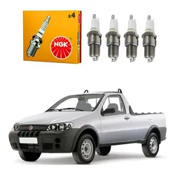  Jogo Velas Ngk Strada 1.8 8v 2003 A 2011