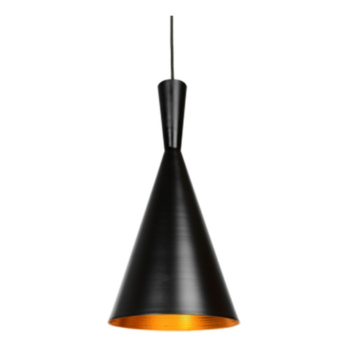 Lámparas Colgantes Modernas Beat Tall Cobre Cocina Tom Dixon Color Negro y Cobre