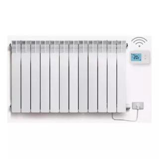 Radiador Eléctrico Euterma 12 Elementos 2000w + Termostato Color Blanco