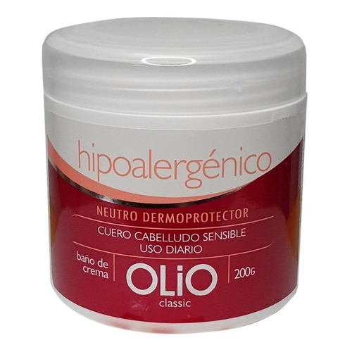 Baño De Crema Olio Hipoalergénico Máscara Neutra 200gr