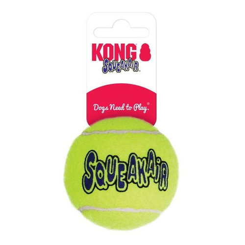 Kong Squeak Air Ball Medium Juguete Pelota Perro- Color Amarillo