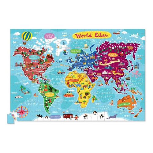 Puzzle Rompecabezas 200 Piezas + Poster Ciudades Del Mundo 