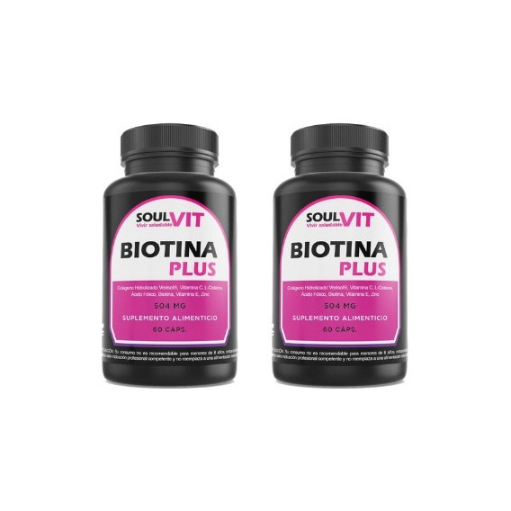 Biotina Plus Pack  120 Caps Nueva Formula