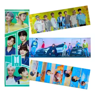 Bts Set B De 4 Posters Largos Plastificados Jimin Suga 82cm